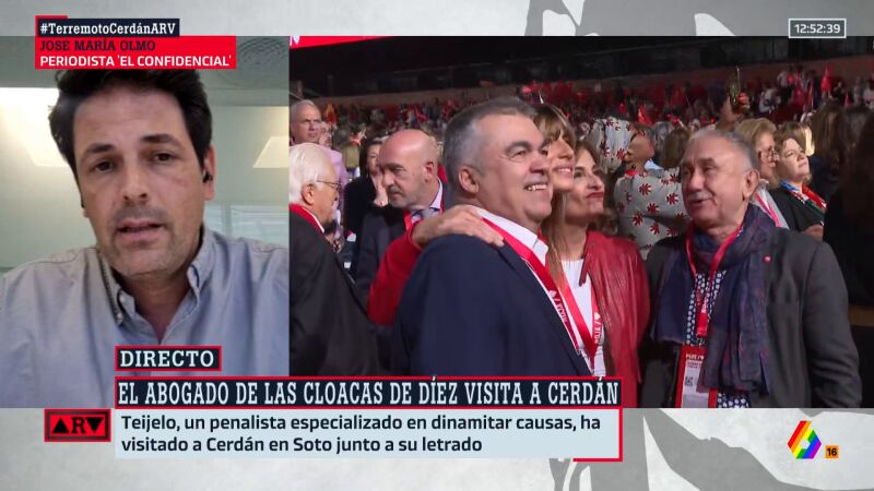 José María Olmo, sobre la situación de Cerdán: "Sabe que necesita al PSOE y el partido necesita que no hable"