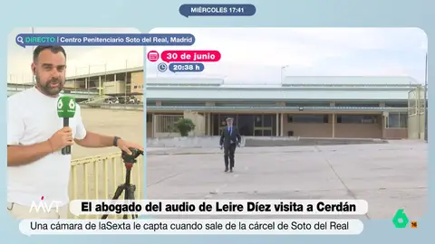 Javier Bastida explica cómo se consiguió captar la imagen del abogado Jacobo Teijelo en Soto del Real Una cámara de laSexta captó, de manera casual, al 'abogado de las cloacas' saliendo de Soto del Real. Teijelo aparecía en una grabación junto a Leire Diez cuando esta intentaba obtener información de un empresario.