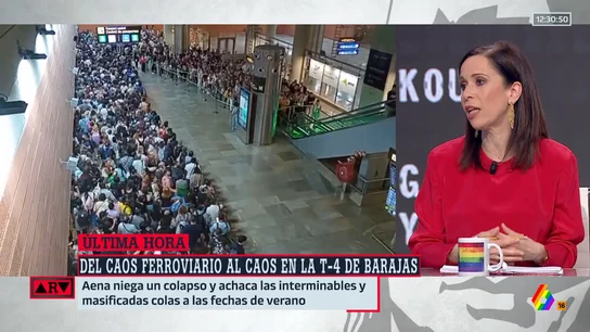 Ángeles Caballero, sobre el caos ferroviario: "Aquí ocurre algo que merece una explicación" Ángeles Caballero, sobre el caos ferroviario: "Aquí ocurre algo que merece una explicación"