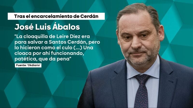 Ábalos señala que "la cloaquilla de Leire" fue "para salvar a Cerdán"