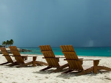 Tormenta en la playa Tormenta en la playa