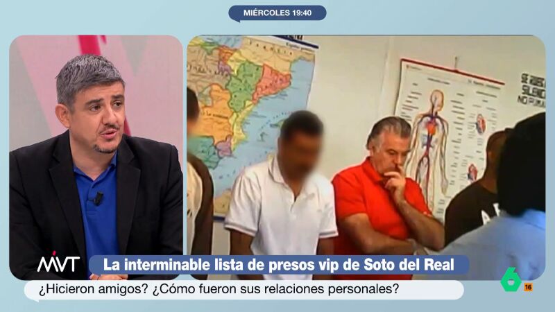 Alfonso Pérez Medina: "La gente de política no tiene problemas para sobrevivir en la cárcel. No hay tantas cuchilladas"