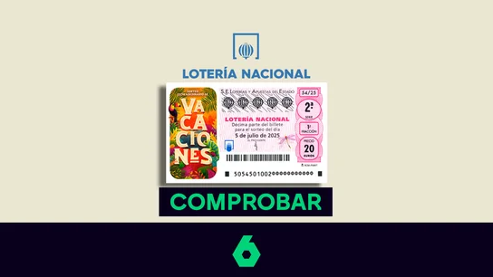 Lotería Nacional de Vacaciones: Comprueba los resultados del sorteo del 5 de julio de 2025. Lotería Nacional de Vacaciones: Comprueba los resultados del sorteo del 5 de julio de 2025.