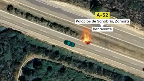 Recreación del accidente en el que ha muerto Diogo Jota y su hermano Recreación del accidente en el que ha muerto Diogo Jota y su hermano