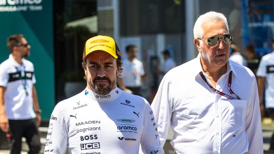 Fernando Alonso y Lawrence Stroll Fernando Alonso y Lawrence Stroll