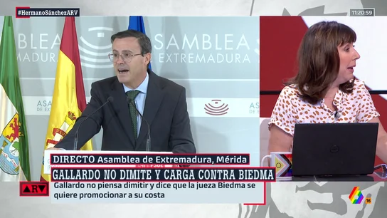 Beatriz Parera, sobre Miguel Ángel Gallardo: "Debería preocuparse menos de la jueza y más de su situación" Beatriz Parera, sobre Miguel Ángel Gallardo: "Debería preocuparse menos de la jueza y más de su situación"
