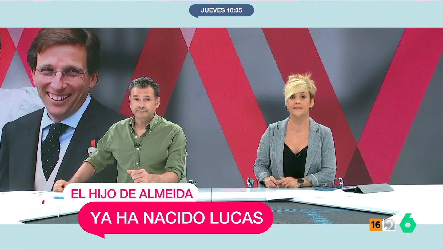 Iñaki López, al ver a Almeida corriendo al hospital: "Esa velocidad es probable que la pierda a base de no dormir" Teresa Urquijo salía de cuentas el 24 de junio pero, no ha sido hasta este 3 de julio cuando han dado la bienvenida al pequeño Lucas, que se llama así en honor a su abuelo materno.