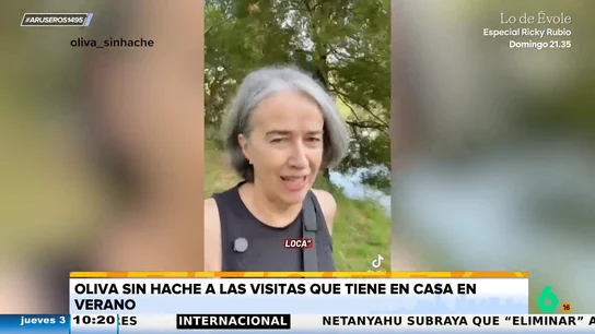 Olivia sin hache, sobre las visitas que recibe en verano en su casa: "Si no puedes con tu enemigo, ¡huye!" Olivia sin hache, sobre las visitas que recibe en verano en su casa: "Si no puedes con tu enemigo, ¡huye!"