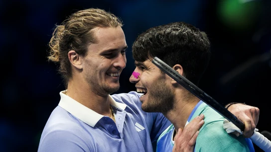 Alexander Zverev y Carlos Alcaraz Alexander Zverev y Carlos Alcaraz