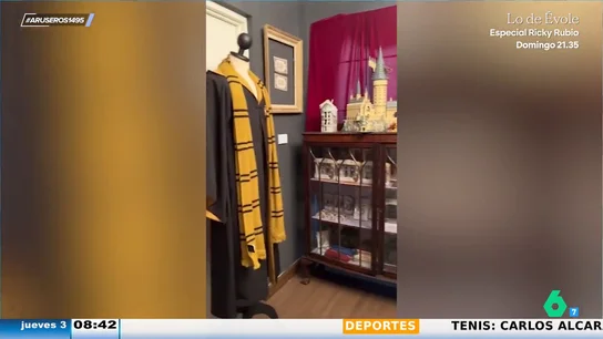 Una fan de Harry Potter transforma una habitación de su casa en un museo temático Una fan de Harry Potter transforma una habitación de su casa en un museo temático