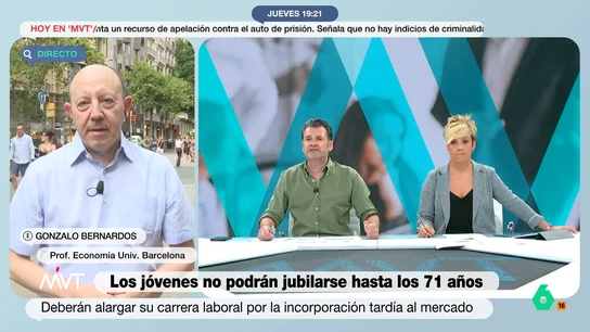 Bernardos, pesimista sobre las jubilaciones del futuro: "Los jóvenes cobrarán pensiones, pero no tan buenas como las actuales" Bernardos, pesimista sobre las jubilaciones del futuro: "Los jóvenes cobrarán pensiones, pero no tan buenas como las actuales"