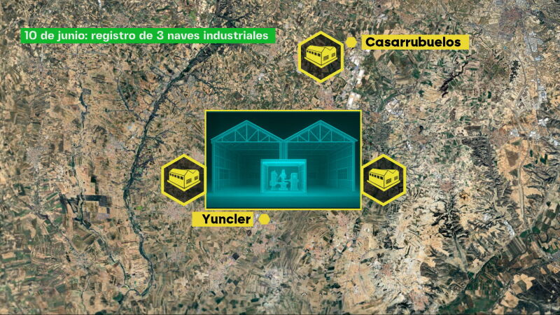 camuflada insonorizada, para que el ruido de la maquinaria no levantara sospechas