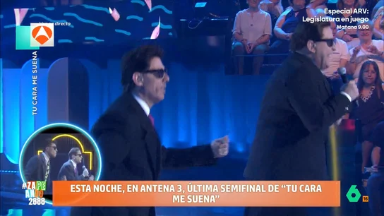 Así ha sido la actuación de Iñaki Urrutia en Tu cara me suena: "No me había visto todavía..." El zapeador va a actuar junto a Goyo Jiménez interpretando al dúo italiano Righeira. Los zapeadores no han dudado en valorar el adelanto de la actuación. No te lo pierdas en el vídeo principal.