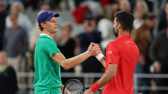 Jannik Sinner y Novak Djokovic Jannik Sinner y Novak Djokovic