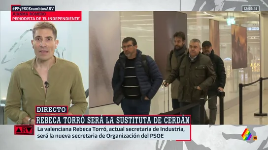 Juanma Romero analiza los cambios de Sánchez en el PSOE: "Ha fulminado al círculo más cercano a Cerdán" Juanma Romero analiza los cambios de Sánchez en el PSOE: "Ha fulminado al círculo más cercano a Cerdán"