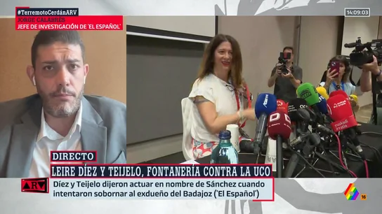 Jorge Calabrés analiza el caso Leire Díez: "Todos los caminos de esta fontanera llevan a Sánchez" Jorge Calabrés analiza el caso Leire Díez: "Todos los caminos de esta fontanera llevan a Sánchez"
