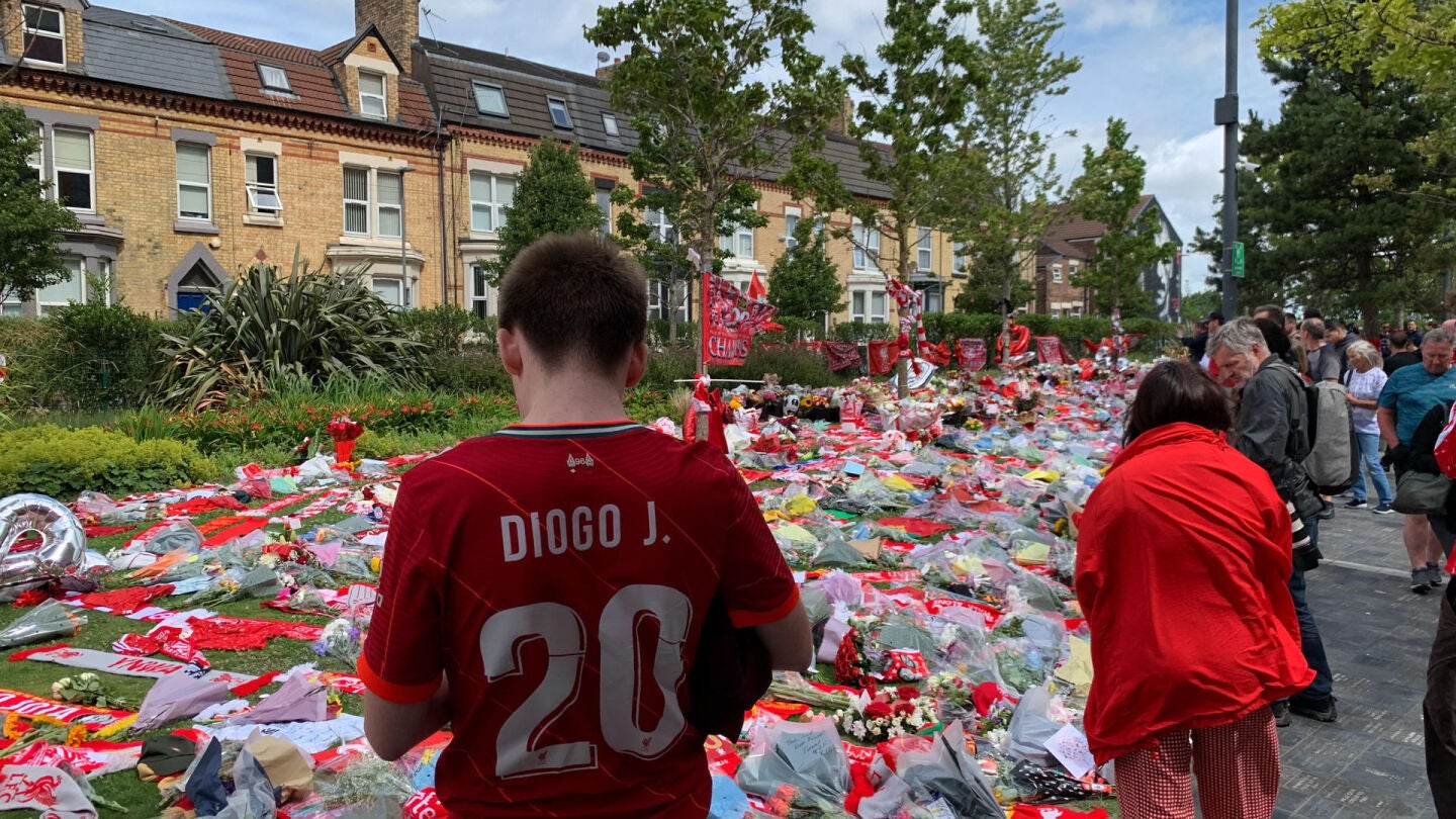Liverpool se despide de Diogo Jota.