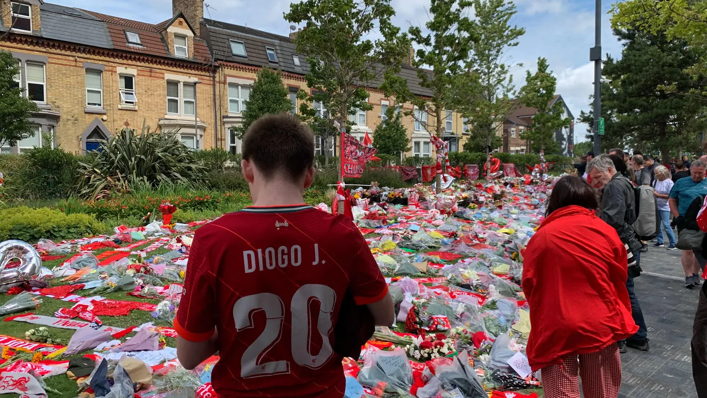 Liverpool se despide de Diogo Jota. Liverpool se despide de Diogo Jota.