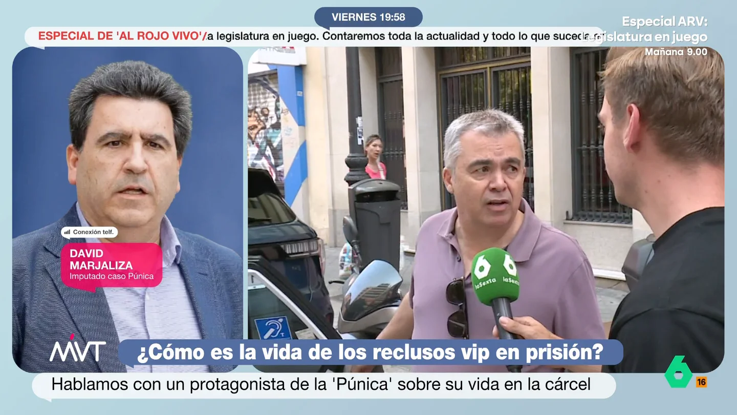Marjaliza, expreso de Soto del Real, a Santos Cerdán: "Una vez te han pillado, y sabes que lo has hecho, lo mejor es colaborar" David Marjaliza, implicado en la trama Púnica, habla en este vídeo de cómo fue su experiencia como preso de la cárcel de Soto del Real y en este vídeo manda un mensaje a Santos Cerdán.