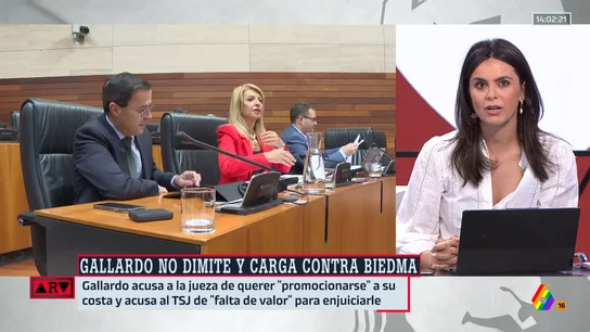 Ángela Martialay, sobre Miguel Ángel Gallardo: "El aforamiento exprés que hizo fue bochornoso" Ángela Martialay, sobre Miguel Ángel Gallardo: "El aforamiento exprés que hizo fue bochornoso"