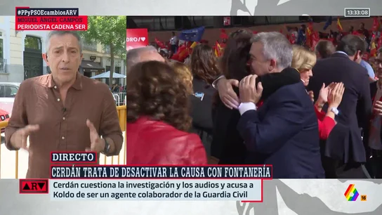 Miguel Ángel Campos, tajante sobre el 'caso Cerdán': "Quien diga que hay 'lawfare' es que no conoce a Leopoldo Puente" Miguel Ángel Campos, tajante sobre el 'caso Cerdán': "Quien diga que hay 'lawfare' es que no conoce a Leopoldo Puente"