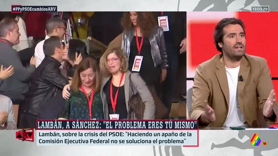 Daniel Ramírez pone en duda la "purga" interna en el PSOE: "Cerdán es Sánchez" Daniel Ramírez pone en duda la "purga" interna en el PSOE: "Cerdán es Sánchez"