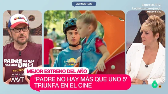 Santiago Segura, sobre el 'papel' de su hija en la próxima 'Torrente': "Ya me está diciendo que le debo 6.000 pesetas de whisky" Santiago Segura desvela en Más Vale Tarde que, ante el final de la saga con 'Padre no hay más que uno 5', su hija pequeña quiere seguir trabajando con él en la próxima 'Torrente' y que se ha hecho amiga de Cañita Brava.