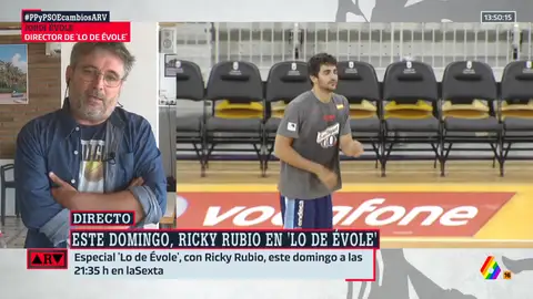 Jordi Évole, tras entrevistar a Ricky Rubio: "Deberíamos relativizar el éxito y el fracaso en el mundo del deporte" Jordi Évole, tras entrevistar a Ricky Rubio: "Deberíamos relativizar el éxito y el fracaso en el mundo del deporte"