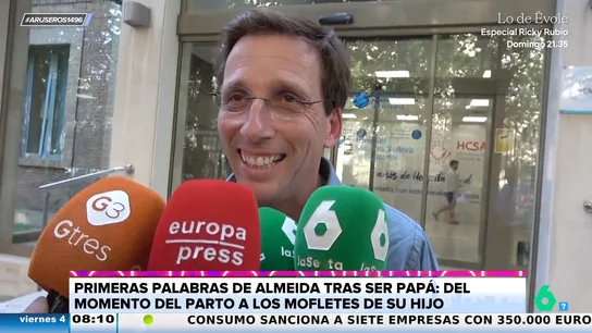 José Luis Martínez-Almeida, emocionado tras el nacimiento de su hijo, Lucas: "Ha salido sano y con buenos mofletes" José Luis Martínez-Almeida, emocionado tras el nacimiento de su hijo, Lucas: "Ha salido sano y con buenos mofletes"