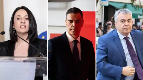 Rebeca Torró (izda.), nueva secretaria de Organización del PSOE tras la salida de Cerdán. Rebeca Torró (izda.), nueva secretaria de Organización del PSOE tras la salida de Cerdán.
