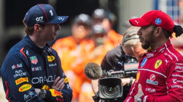 Max Verstappen y Lewis Hamilton
