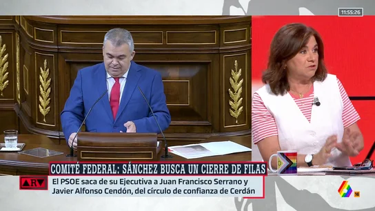 Lucía Méndez, sobre Pedro Sánchez: "Aparta a todos los partidarios de Cerdán, pero el que le nombró es él" Lucía Méndez, sobre Pedro Sánchez: "Aparta a todos los partidarios de Cerdán, pero el que le nombró es él"