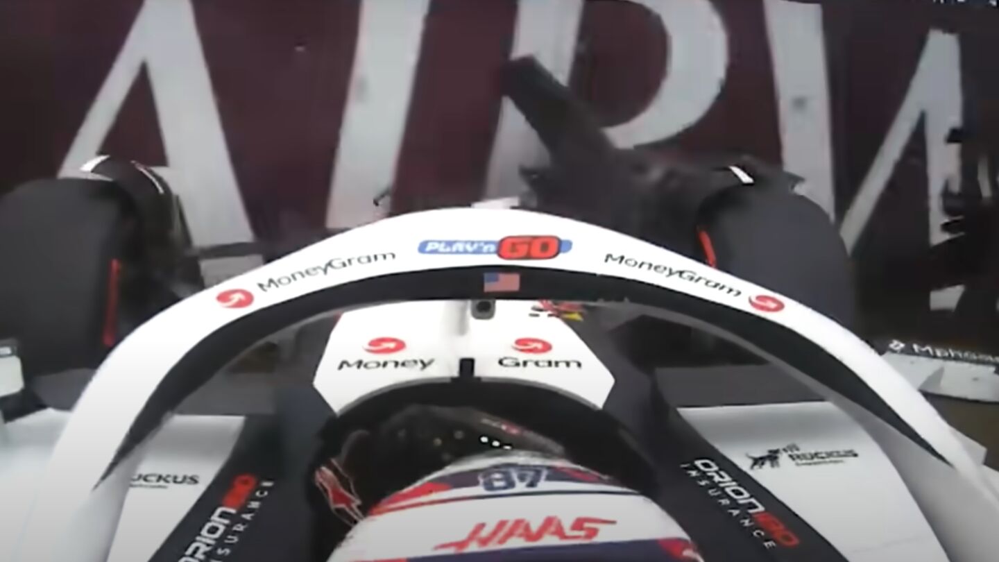El accidente de Bearman en los Libres del GP de Gran Breta&ntilde;a