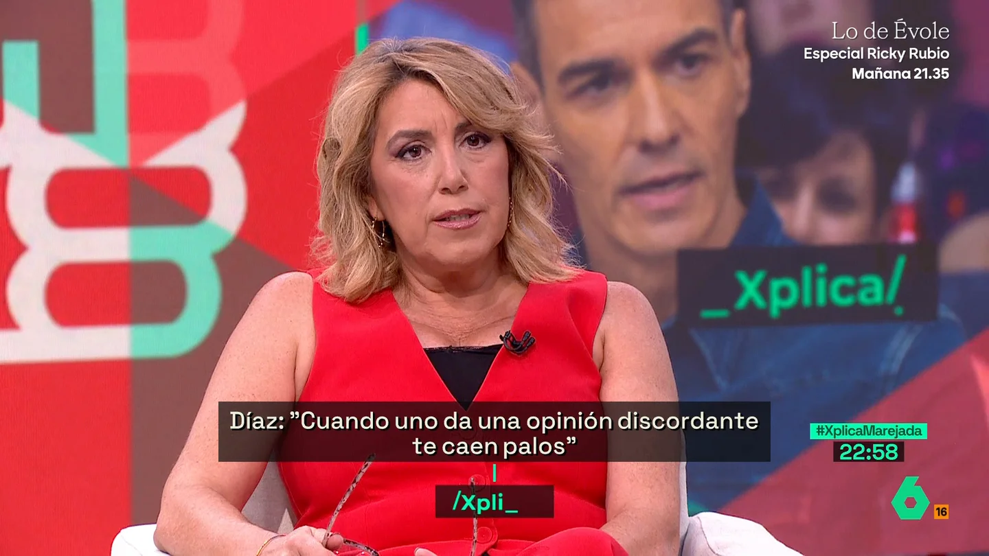 Susana Díaz, sobre las palabras de Felipe González: "Si piensa así, no está de más que le escuches" Susana Díaz, sobre las palabras de Felipe González: "Si piensa así, no está de más que le escuches"