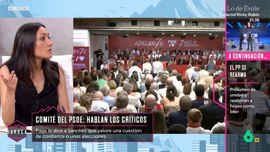 Ana Martín defiende la posición de García-Page en el Comité Federal del PSOE: "Tuvo la valentía de decírselo a la cara" Ana Martín defiende la posición de García-Page en el Comité Federal del PSOE: "Tuvo la valentía de decírselo a la cara"