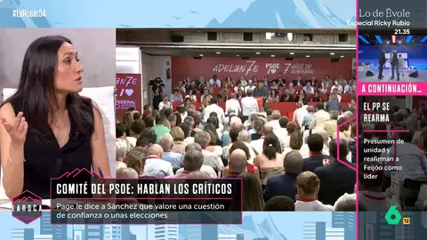Ana Martín defiende la posición de García-Page en el Comité Federal del PSOE: "Tuvo la valentía de decírselo a la cara" Ana Martín defiende la posición de García-Page en el Comité Federal del PSOE: "Tuvo la valentía de decírselo a la cara"