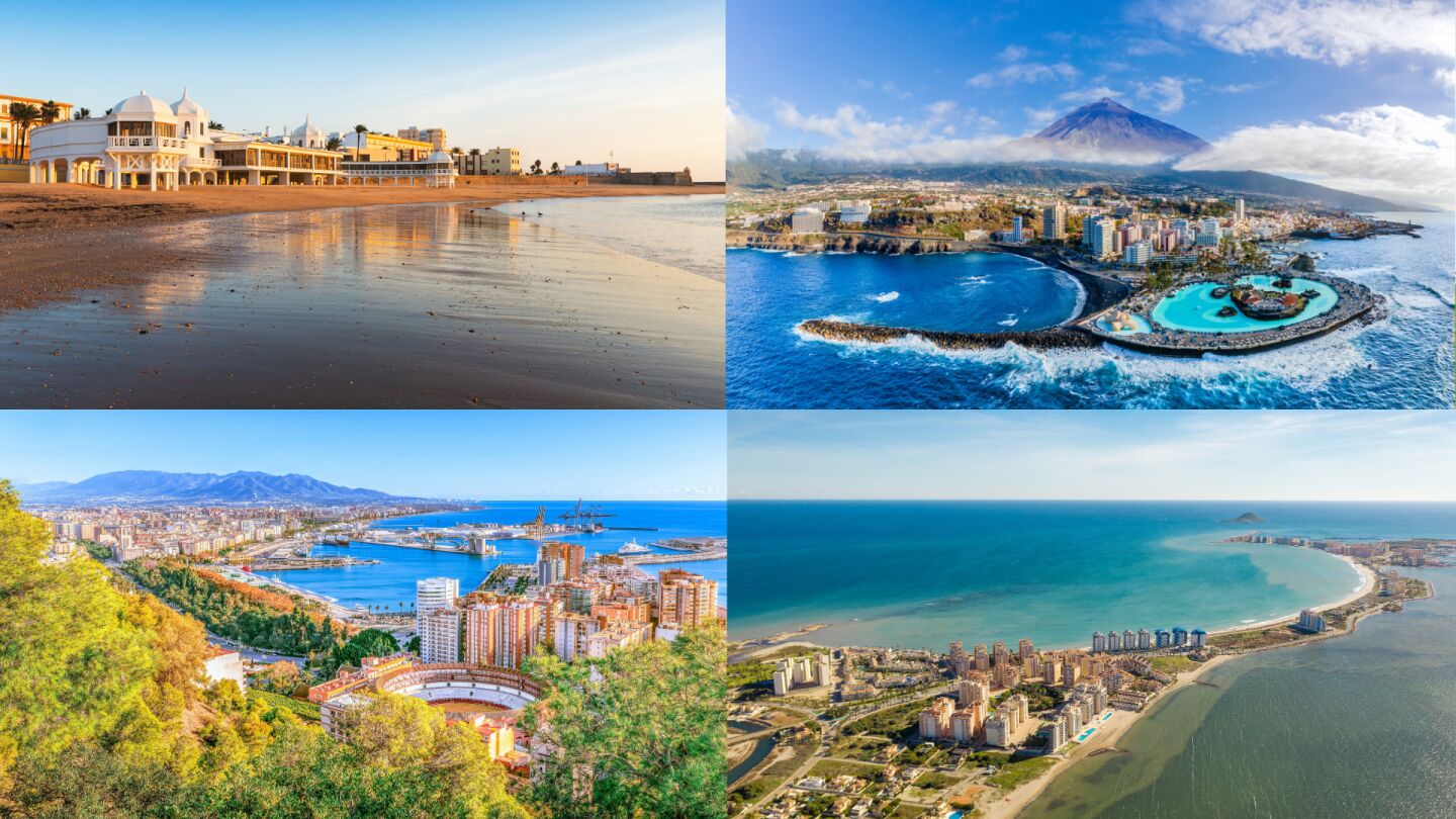 C&aacute;diz, Tenerife, M&aacute;laga y La Manga, finalistas al mejor destino de verano de Espa&ntilde;a 2025