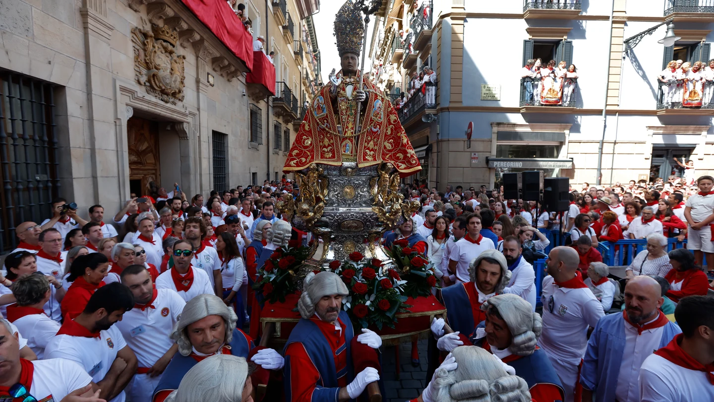 La procesión de San Fermín de 2025, en Pamplona La procesión de San Fermín de 2025, en Pamplona