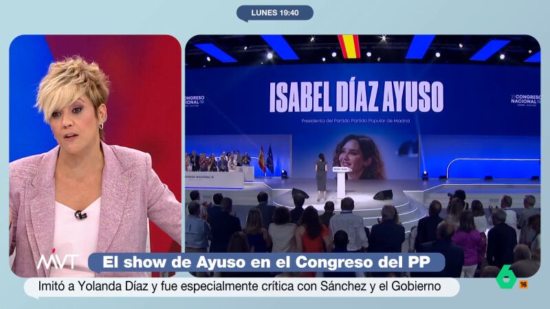 Cristina Pardo reacciona al último "me gusta la fruta" de Ayuso: "Hacer el chiste y pararse para que te aplaudan es horroroso"