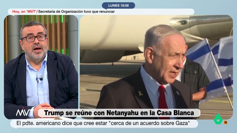 Pedro Rodríguez, sobre el encuentro de Trump y Netanyahu: "La historia de Israel y EEUU sigue sincronizada para mal"