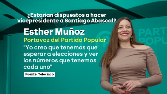 Esther Muñoz no descarta una coalición PP-Vox Esther Muñoz no descarta una coalición PP-Vox