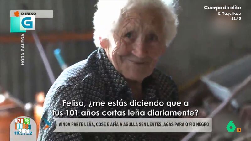 Una señora gallega cuenta sus secretos para superar los 100 años: "Los fines de semana moja churros y corre maratones"