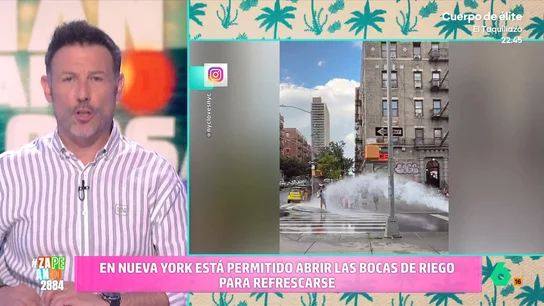 Iñaki Urrutia defiende el chapuzón callejero: "Tienes el aquapark en la puerta de casa y lavado de coche gratis" Iñaki Urrutia defiende el chapuzón callejero: "Tienes el aquapark en la puerta de casa y lavado de coche gratis"