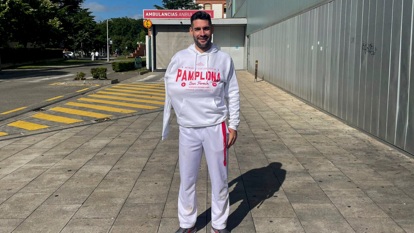Antonio García, el herido durante el segundo encierro de San Fermín de 2025