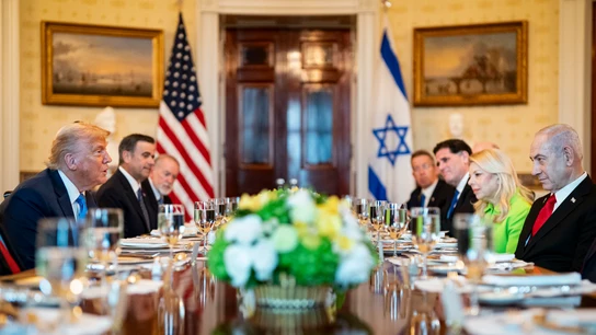 Netanyahu en su visita a la Casa Blanca Netanyahu en su visita a la Casa Blanca