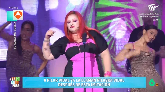 Pilar Vidal imita a Alaska en 'Tu cara me suena': "El profesor me dijo que parecía una borracha en un karaoke" La periodista ha interpretado la canción 'Miro la vida pasar' en la última gala del popular concurso musical de Antena 3. No te pierdas la actuación en el vídeo principal.