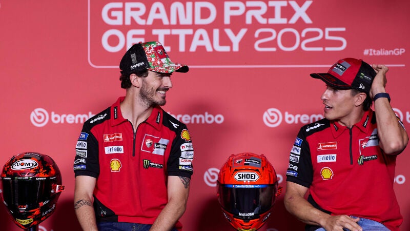 Pecco Bagnaia y Marc Márquez