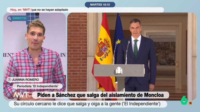 Juanma Romero, sobre el supuesto aislamiento de Pedro Sánchez: "Él se fía de poca gente y pocos se atreven a decirle la verdad"