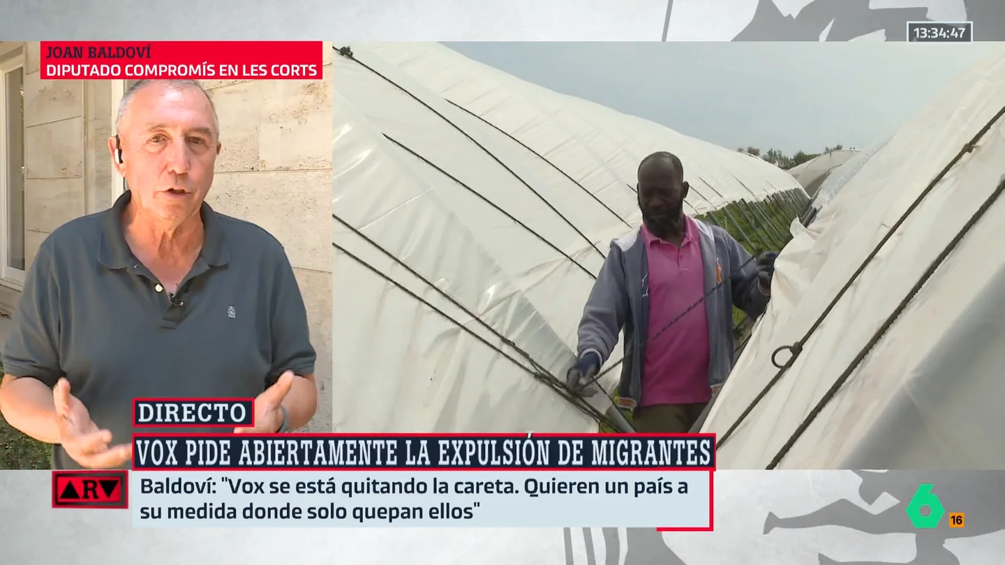 Baldoví califica de "abominable" la propuesta de Vox sobre migrantes: "Hay que luchar, no les podemos dejar pasar" Baldoví califica de "abominable" la propuesta de Vox sobre migrantes: "Hay que luchar, no les podemos dejar pasar"