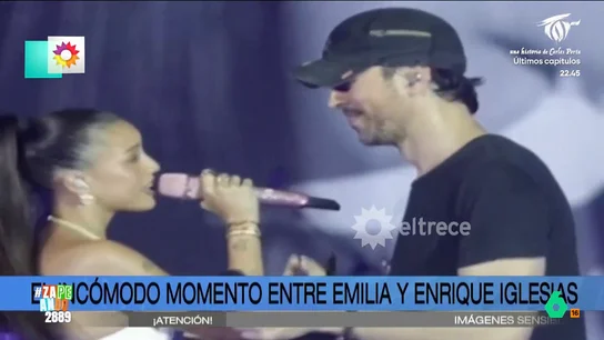 ¿Le ha hecho una 'cobra' Emilia a Enrique Iglesias? Así ha sido el momentazo El cantante ha actuado en Gran Canaria y ha invitado a cantar con él la canción 'Héroe' a la artista argentina Emilia. Pero, en un momento de la actuación, el artista parece querer besar a la cantante en la boca.